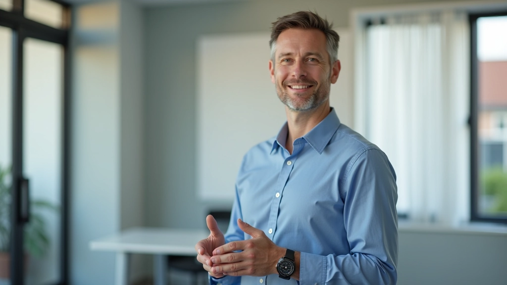 Trainingsmoment receptie met laptops, instructeur legt afsprakensysteem uit, professionele training omgeving